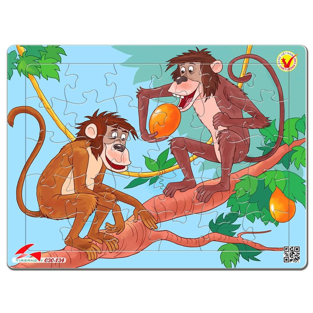 Bộ Tranh Ghép Hình Nhân Vật Ngộ Nghĩnh -Size A4, 30 Mảnh Ghép, Đồ Chơi An Toàn Cho Bé, Đồ Chơi Trí Tuệ Trẻ Em