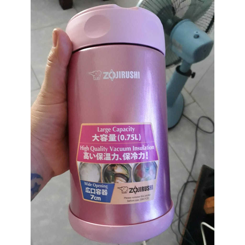 Hộp đựng thức ăn giữ nhiệt Zojirushi SW-FCE75-PS 0,75L, hàng chính hãng, bảo hành 1 năm, an toàn cho sức khỏe