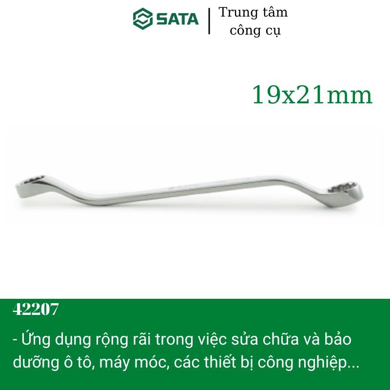 Cờ lê hai đầu vòng 19x21mm SATA 42207 - Hàng chính hãng