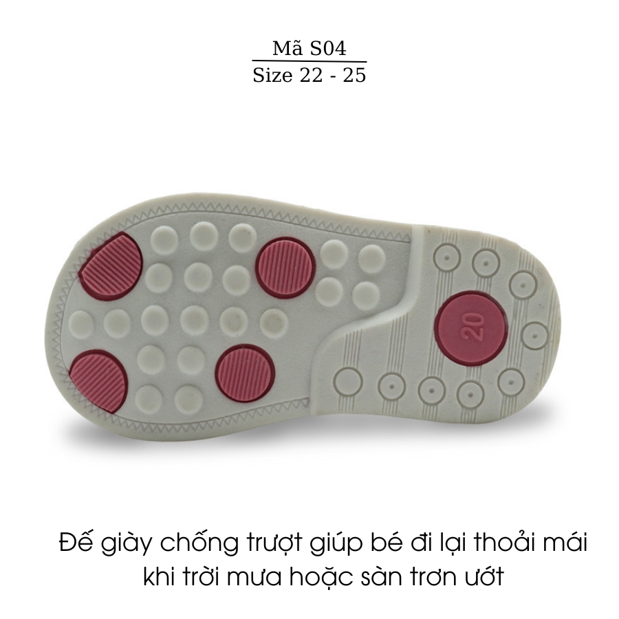 Dép Y Khoa Cho Bé 1 2 3 tuổi APAKOWA Nga Sandal Bé Gái/Trai Lót Đế Chỉnh Hình Chống Bẹt Chống Vẹo Chân NHÍM SHOP S04