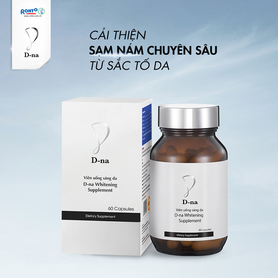 Viên uống sáng da glutathione D-na Whitening Supplement (60 Viên)