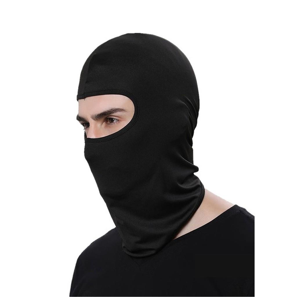 Khăn trùm đầu Ninja Fullface đi phượt (Màu đen)