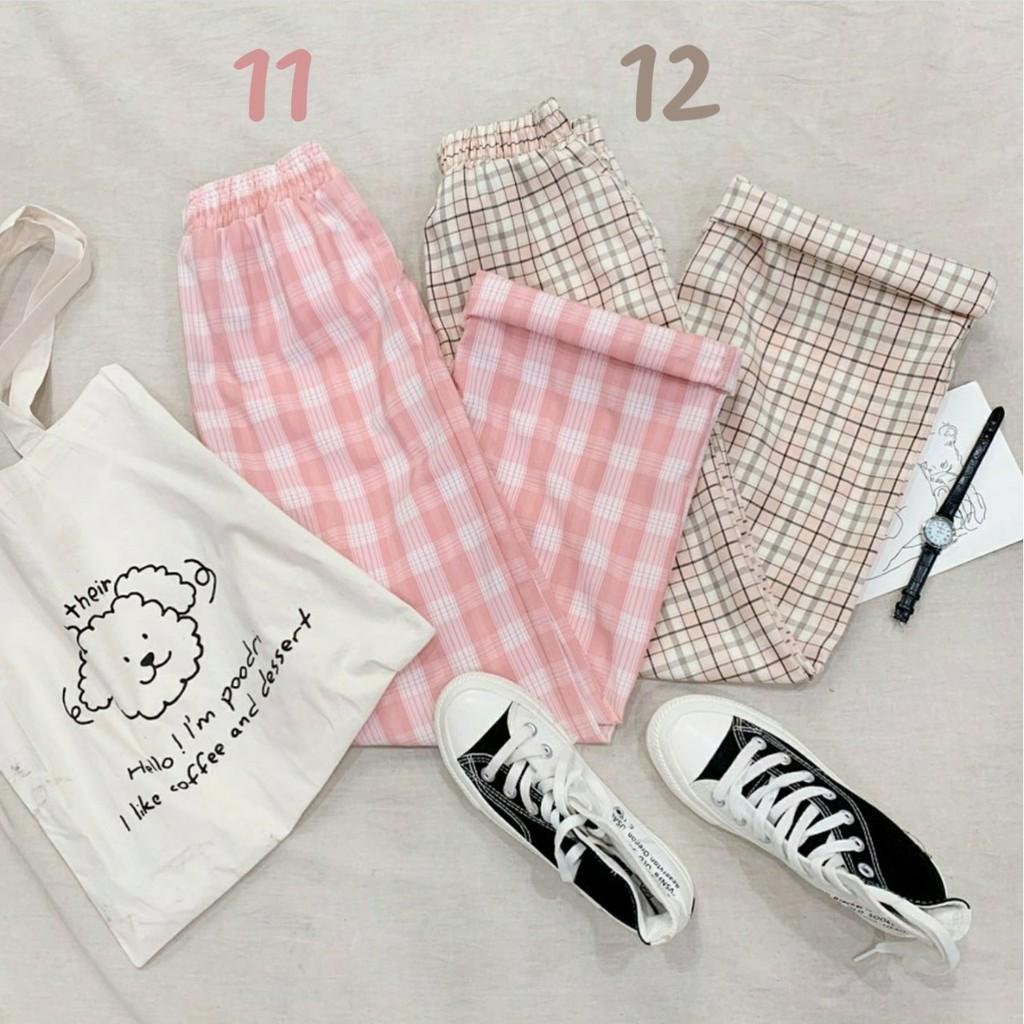 Quần Kẻ Caro Dáng Rộng Ulzzang Unisex (12 MÀU) - E01