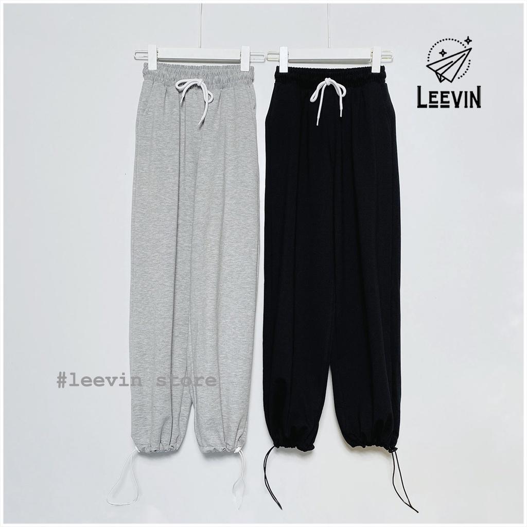 Quần Ống Rộng nam nữ Jogger DORA Dây Rút Gấu Ulzzang - Kiểu quần jogger nữ cạp cao ống rộng Unisex Q2