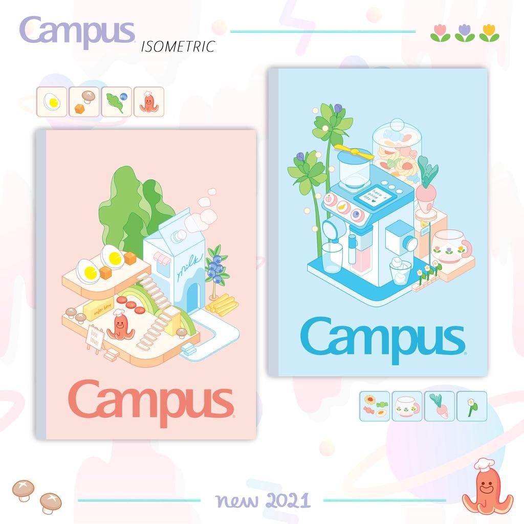 Lốc 5 vở KN có chấm Campus ISOMETRIC 80 trang