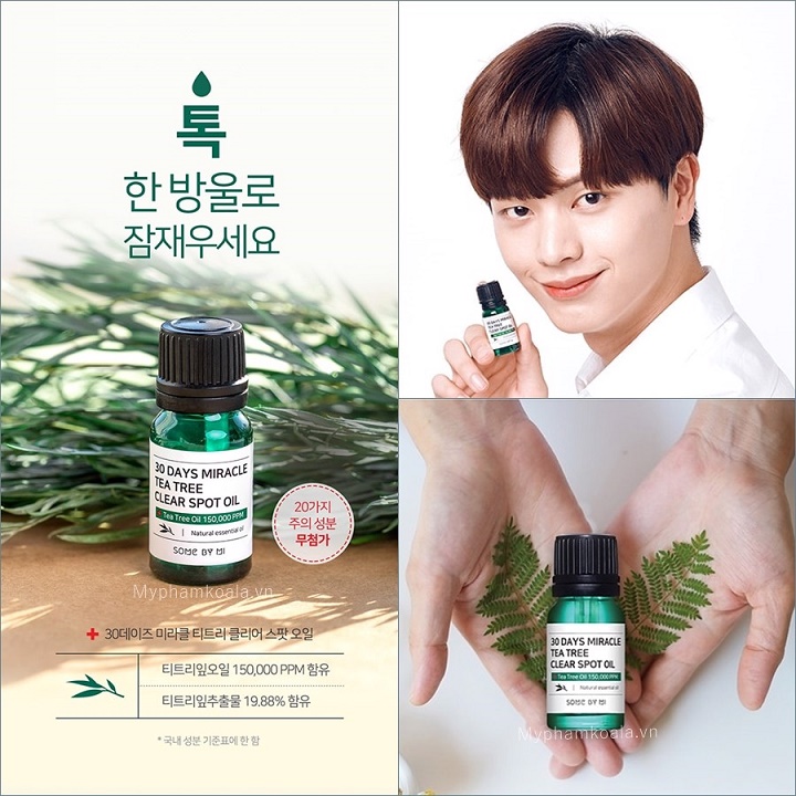 Tinh Dầu Chấm Mụn Từ Tràm Trà Some By Mi 30 Days Miracle Tea Tree Clear Spot Oil 10ml