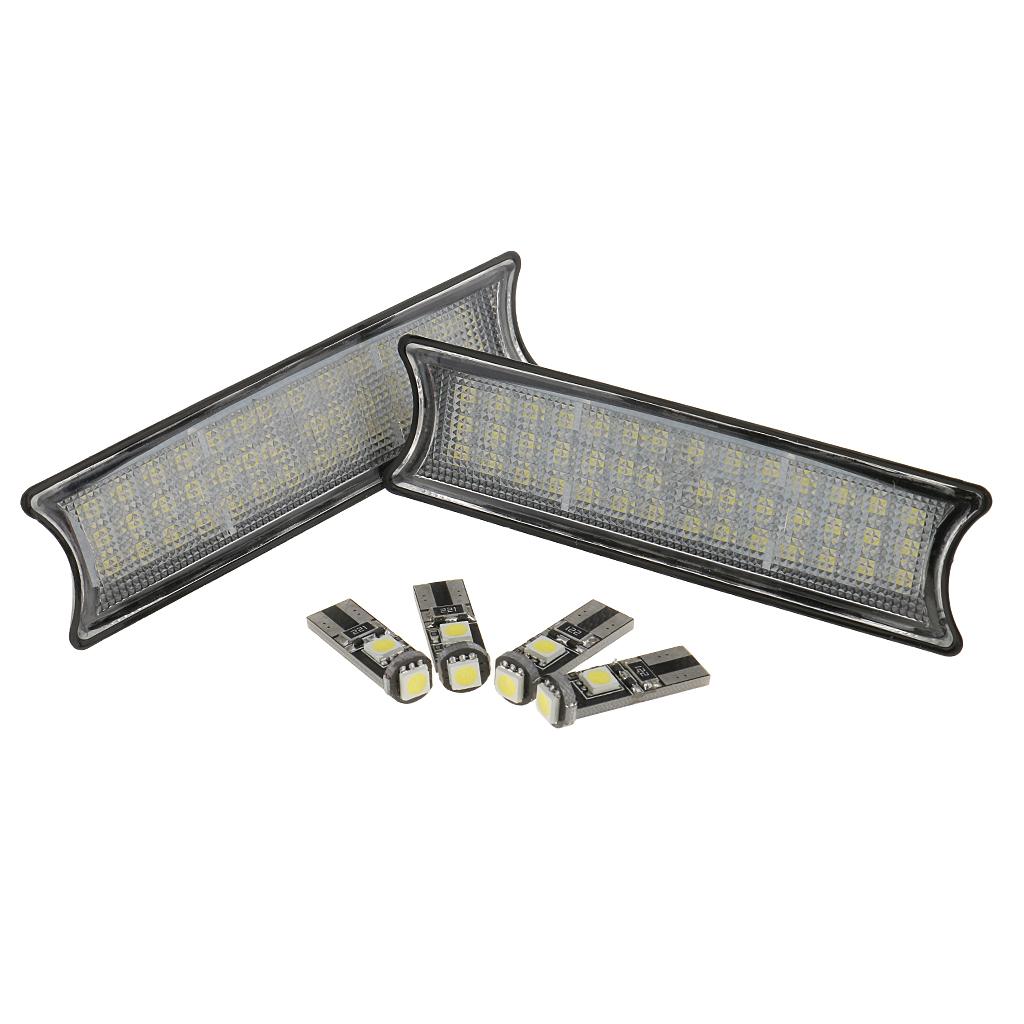 LED 2 Front /Rear Dome Interior Reading Map Light and 4 Bulbs for BMW X5 E53
