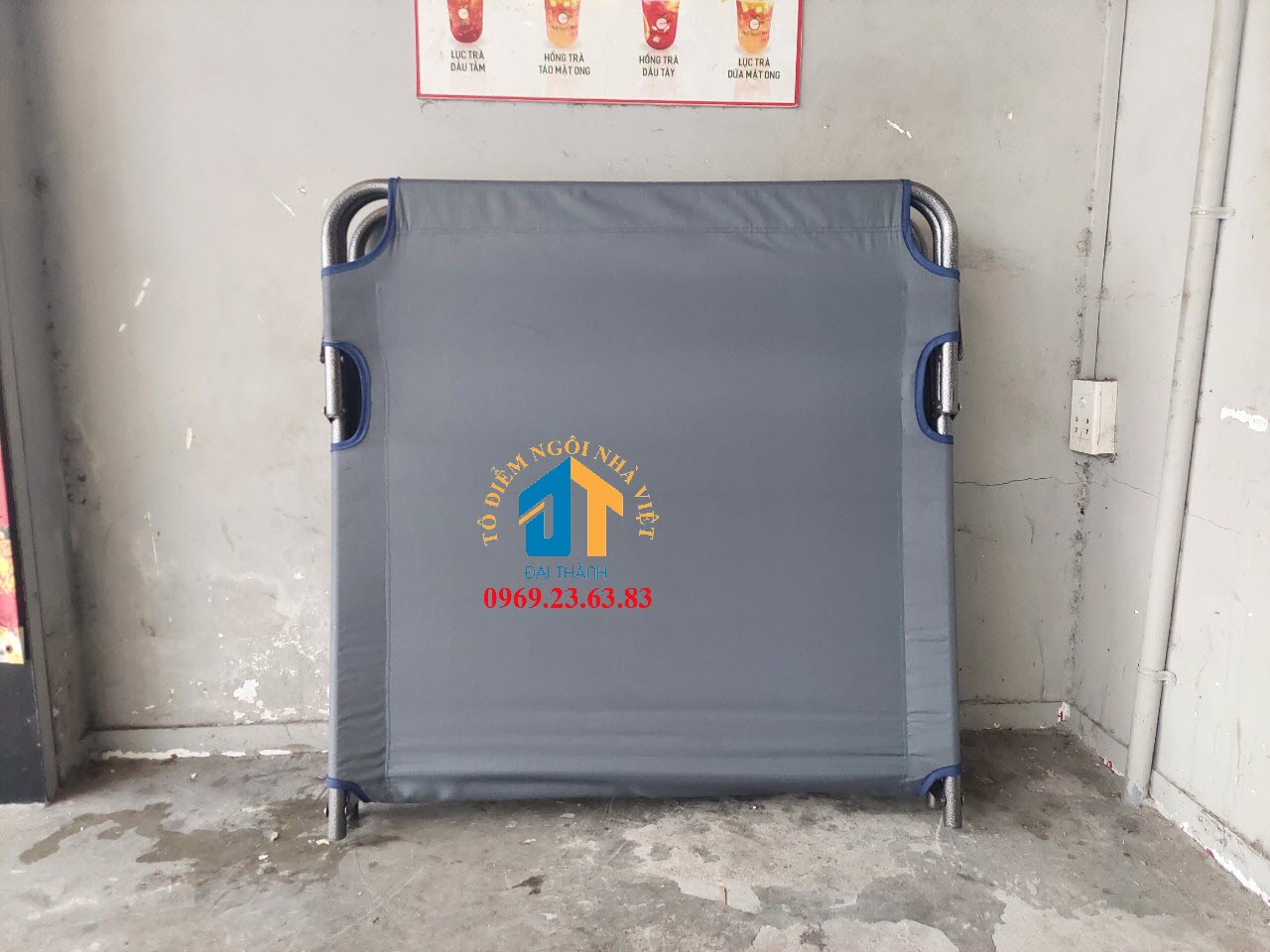 Giường xếp vải nhập rộng 0.9m dài 1m9