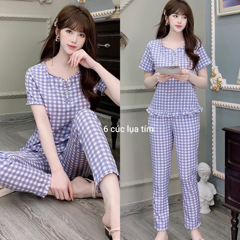 Đồ bộ mặc nhà lụa hàn cực đẹp