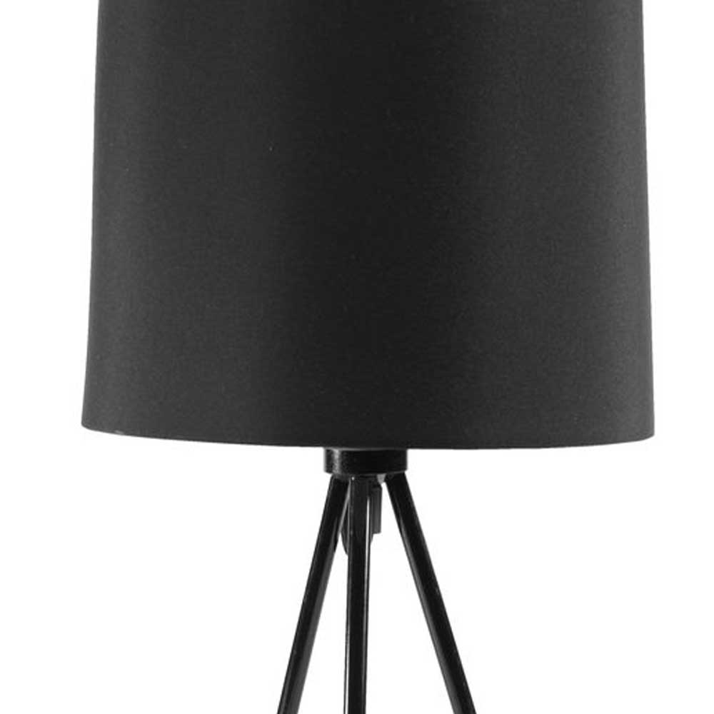 Đèn bàn JYSK Herluf kim loại đen DK23xH49cm