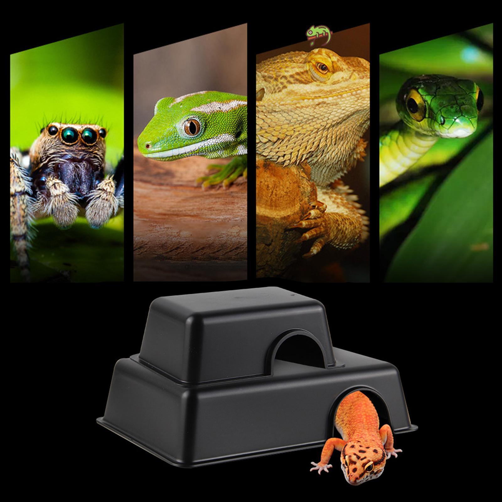 Reptile Hideout Box, Small Animal Hideaway, for Snake, Lizards, Leopard Gecko