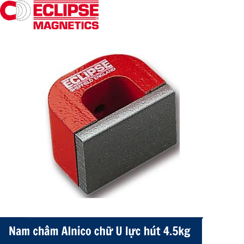 Nam châm Alnico chữ U lực hút 4.5kg có lỗ Eclipse 811