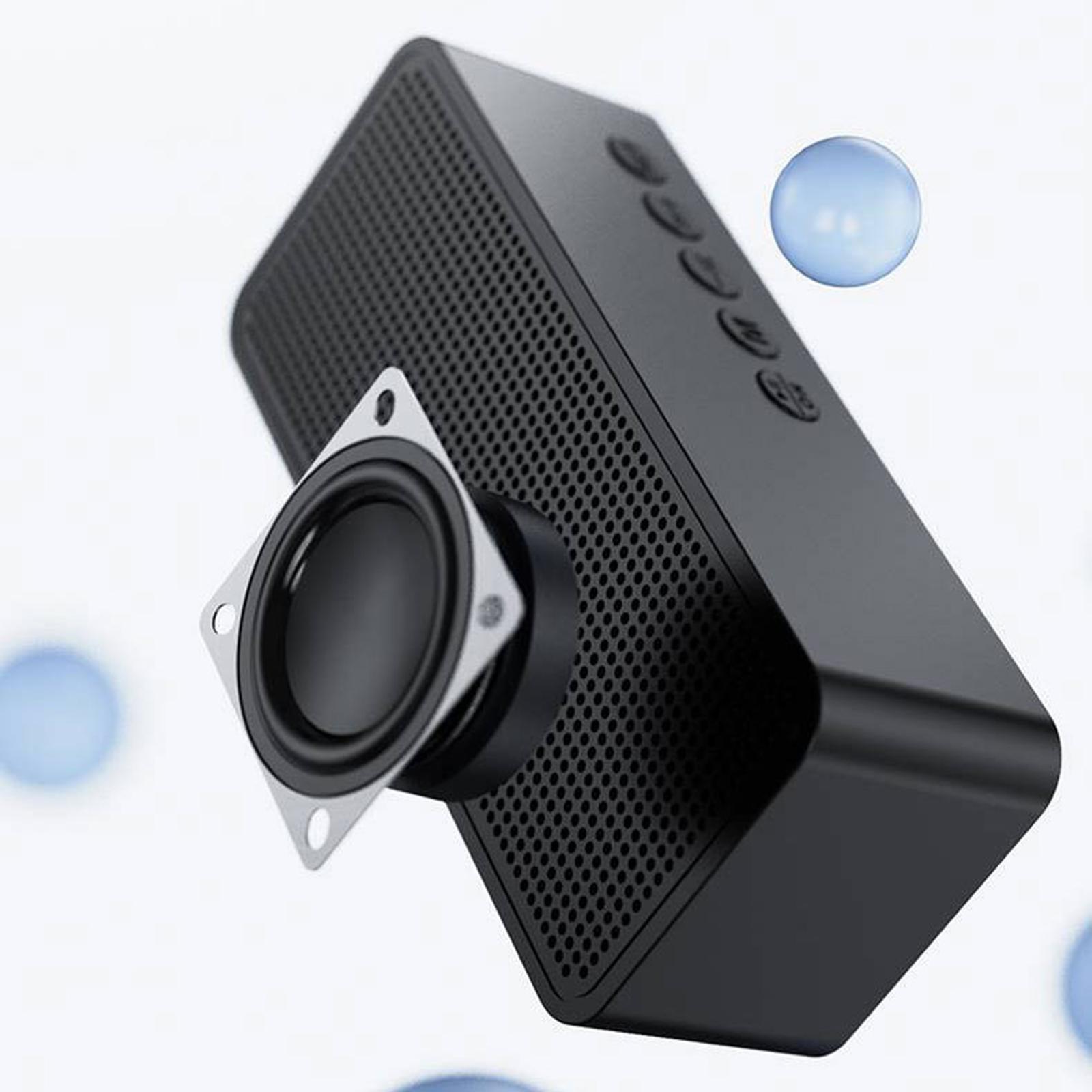 Wireless Bluetooth Speaker with FM Radio Dual   Clock Voice Broadcast