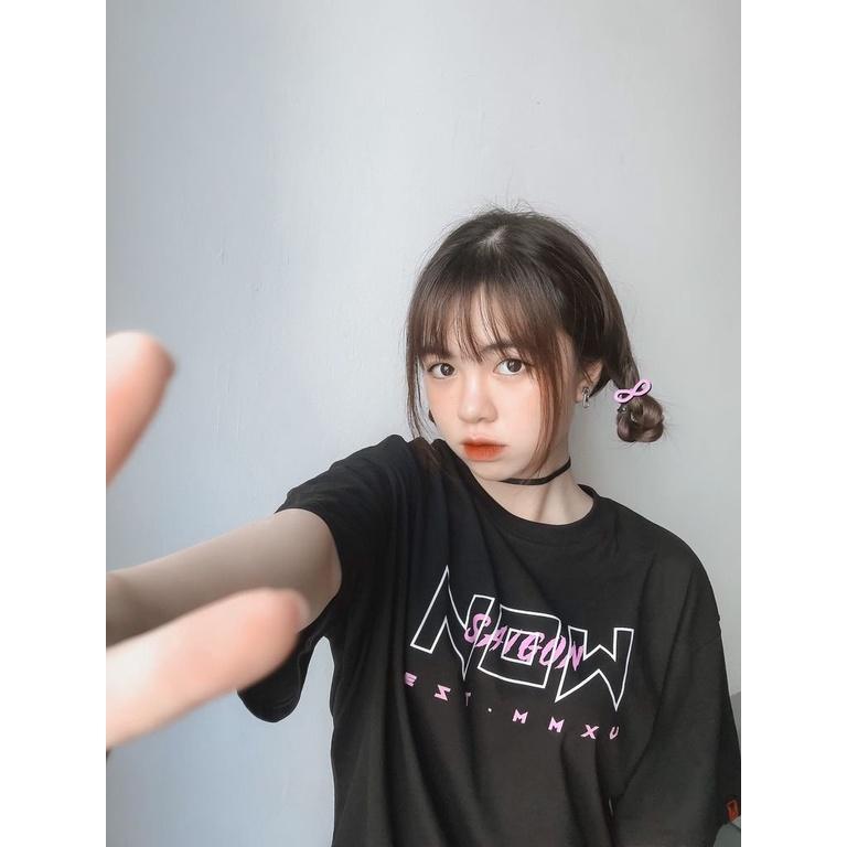 Áo thun tay lỡ unisex Now Saigon I&O đầy đủ tem cổ tag tay Hany shop