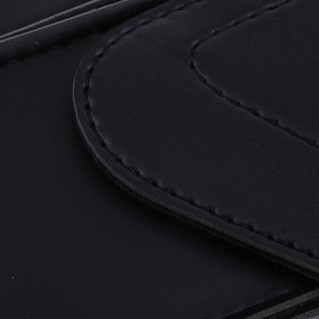 Black PU Leather Right Side Saddlebag Water Bottle Holder Fit for Harley