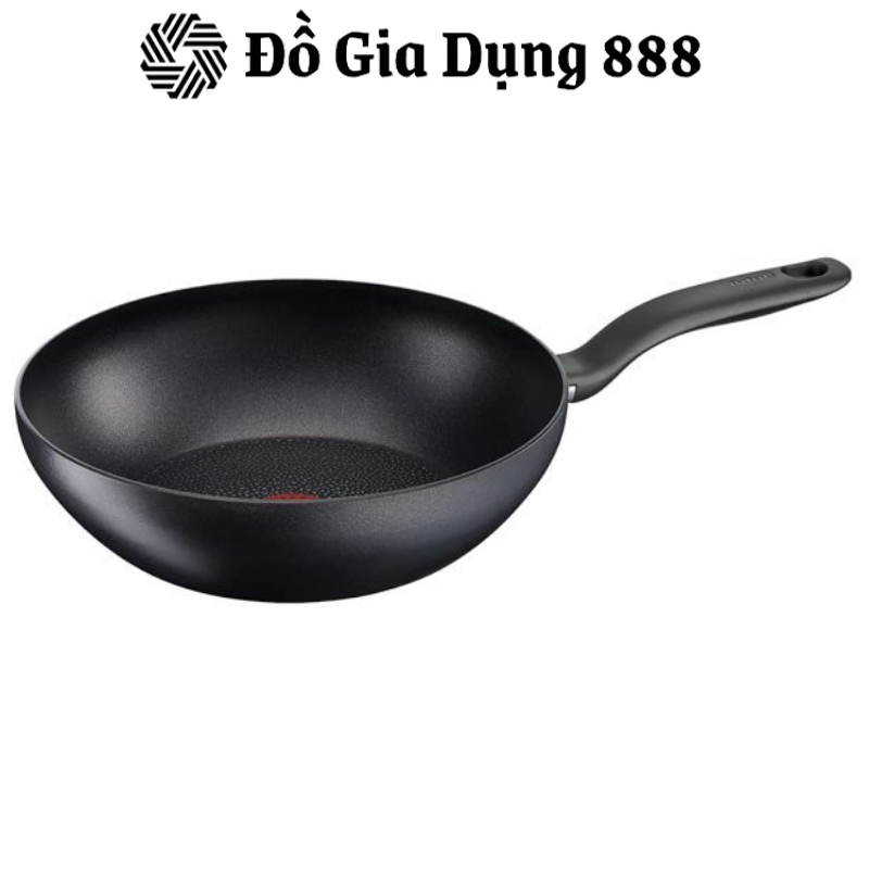 Chảo Sâu Lòng Tefal HARD TITANIUM PRO, Size 28cm, Bề Mặt Đúc Titanium, Chống Dính Hoàn Hảo, Dùng Cho Mọi Loại Bếp, Nhập Khẩu Pháp, Hàng Chính Hãng