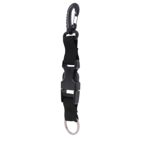 8 Nylon Webbing Scuba Diving Lanyard Camera Flashlight Holder Strap Clip