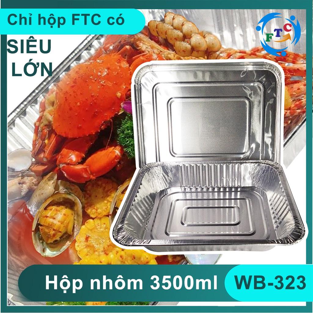 Khay Nhôm 3500ml Chất Liệu Nhôm Giữ Nhiêt 4H Cao Cấp Dùng 1 Lần