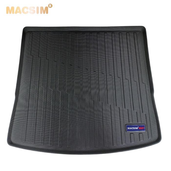 Thảm lót cốp xe ô tô Volkswagen Teramont nhãn hiệu Macsim chất liệu TPV cao cấp màu đen