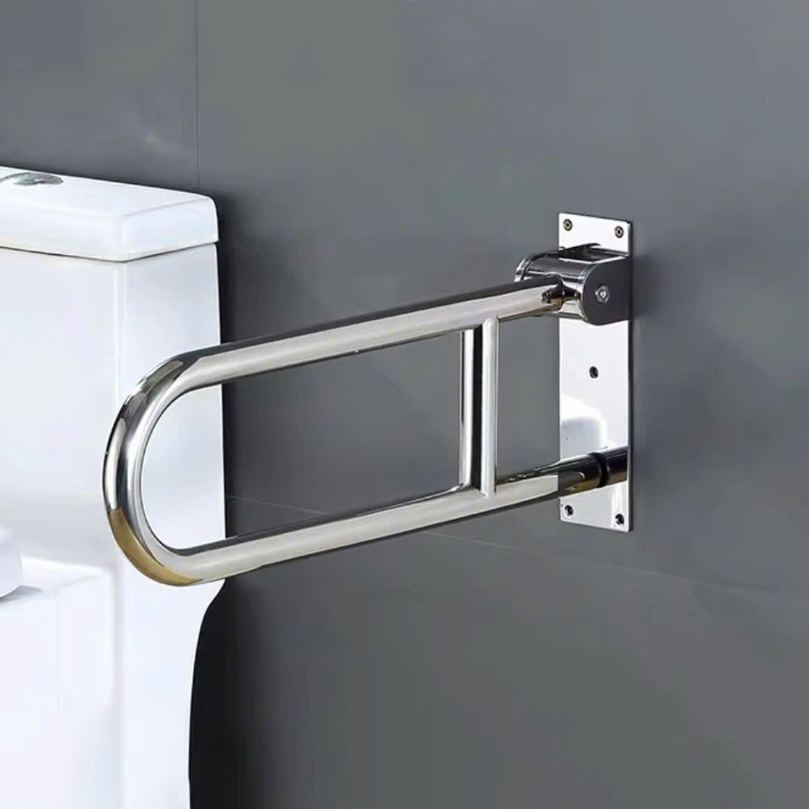 Tay Vịn Phòng Tắm Kibath Xếp Gập Inox 304 Ống 32 KB-616.15