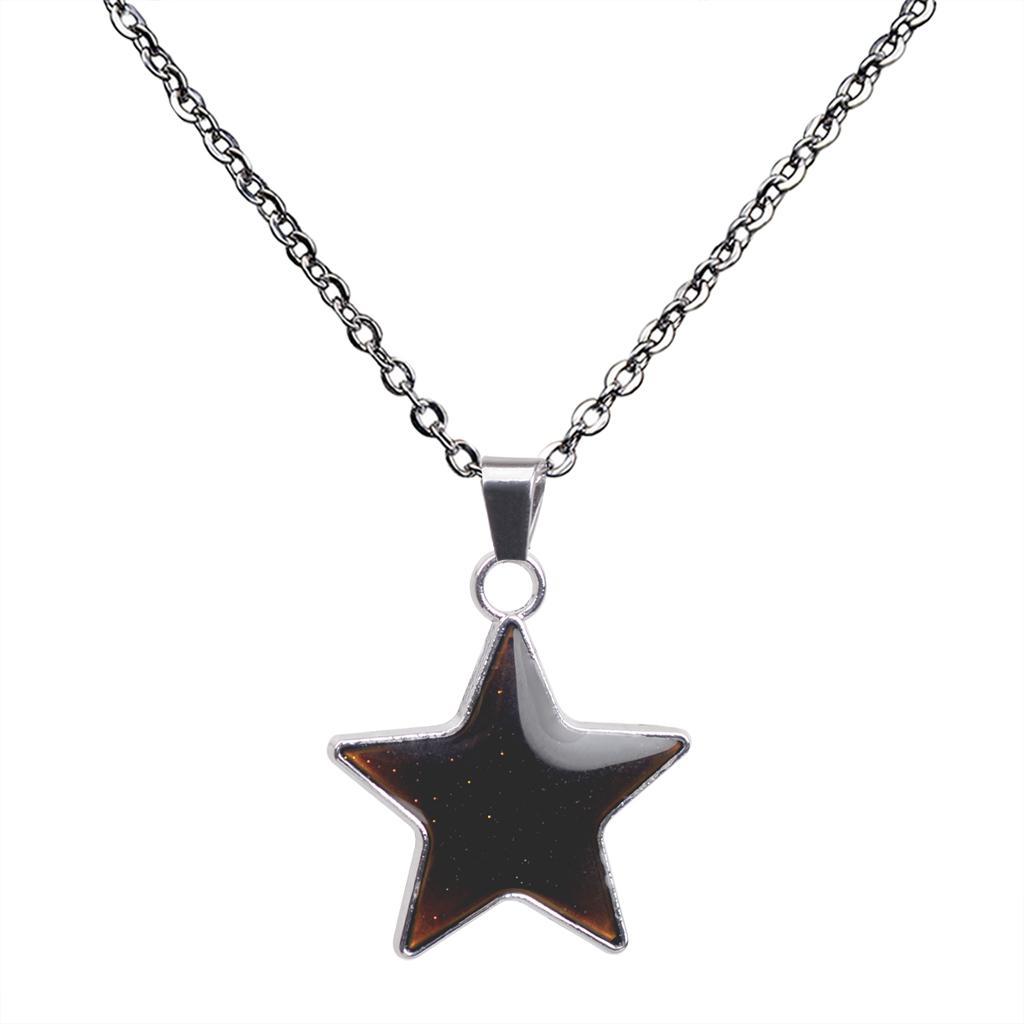Star Pendant Temperature Change  Necklace