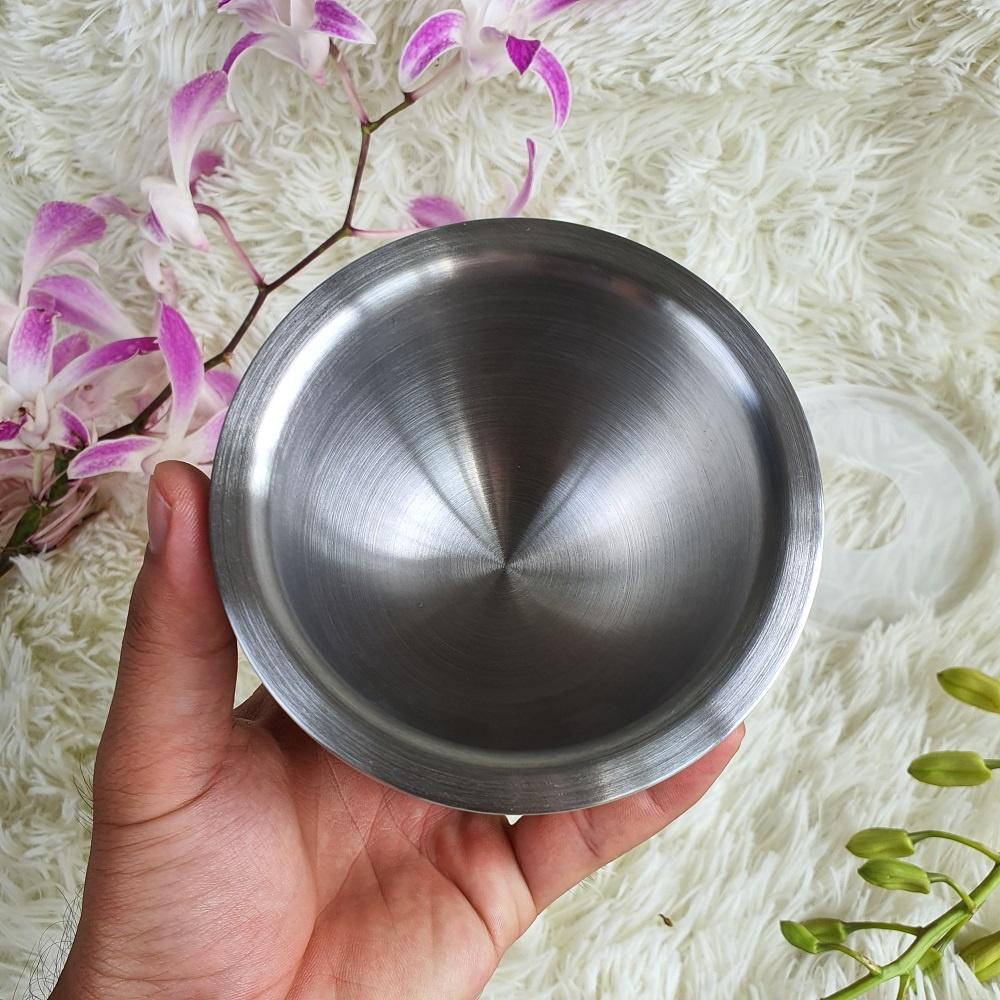 Bộ Chày Cối Inox 304 Hàng Đúc Nguyên Khối, Không Vết Hàn, Có Nắp Đậy, Có Lót Đế - Hàng xuất Đức