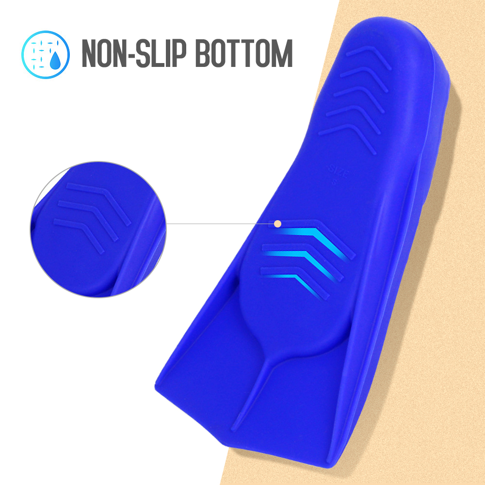 Chân vịt silicon lặn biển với vây chân ngắn thoải mái lặn biển