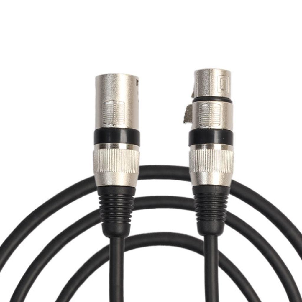 10x Filtered Interference DMX Signal Cable Wire Lighting Moving Head Light with Zinc Alloy Plug,9.84ft