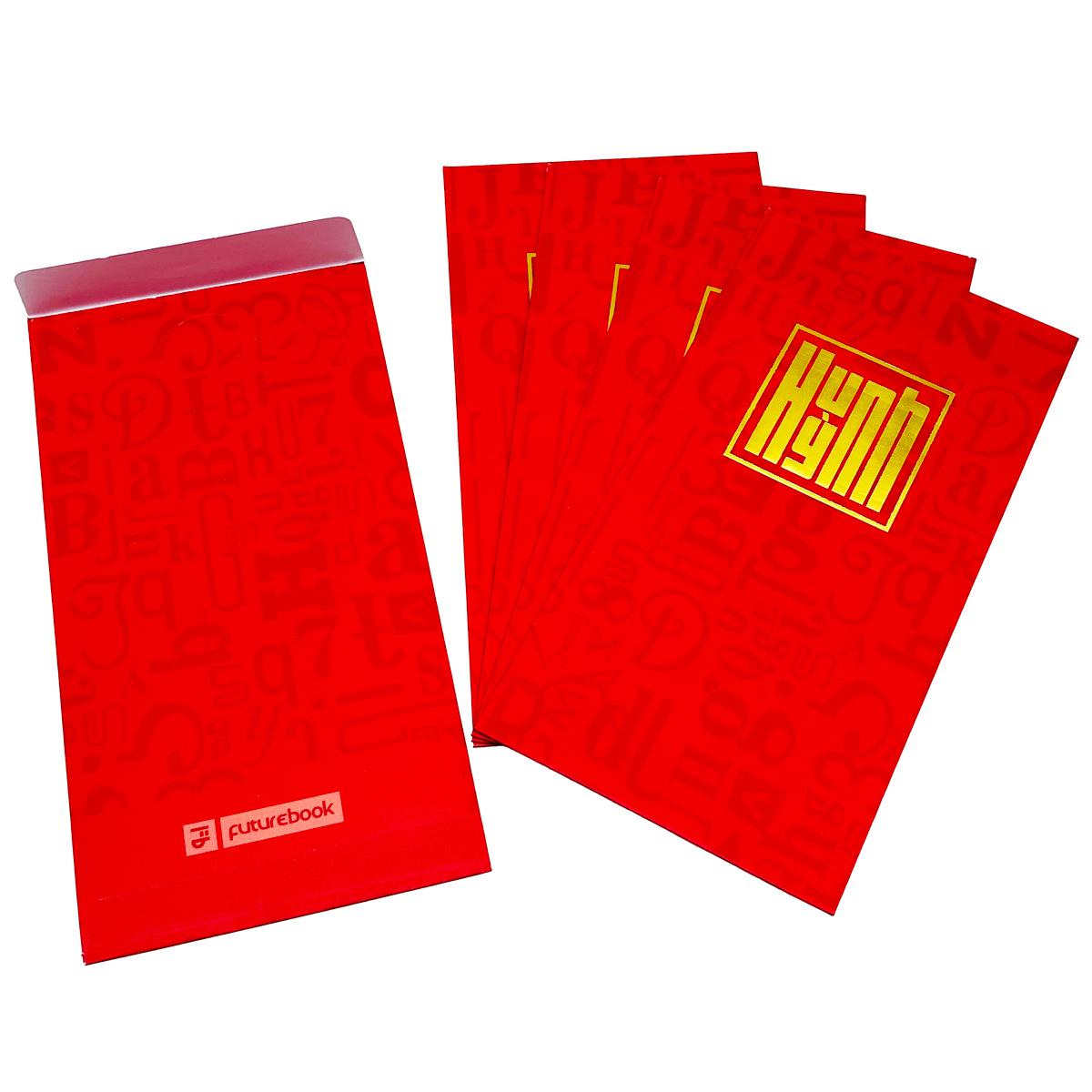 Bộ 5 Bao Lì Xì Tết Bính Ngọ 2026 - Futurebook L389 - Họ Huỳnh