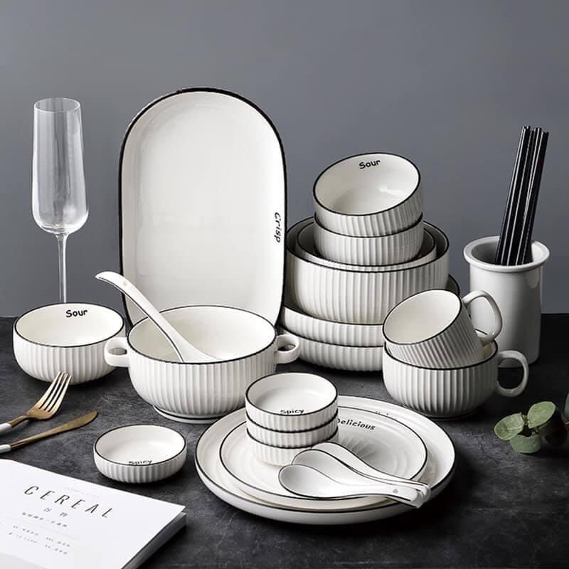 SET BÀN ĂN 32 CHI TIẾT PHONG CÁCH CHÂU ÂU CHO GIA ĐÌNH 6 NGƯỜI