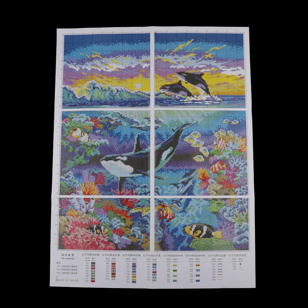 Stamped Cross Stitch Kits For Kids Embroidery 11 Counted