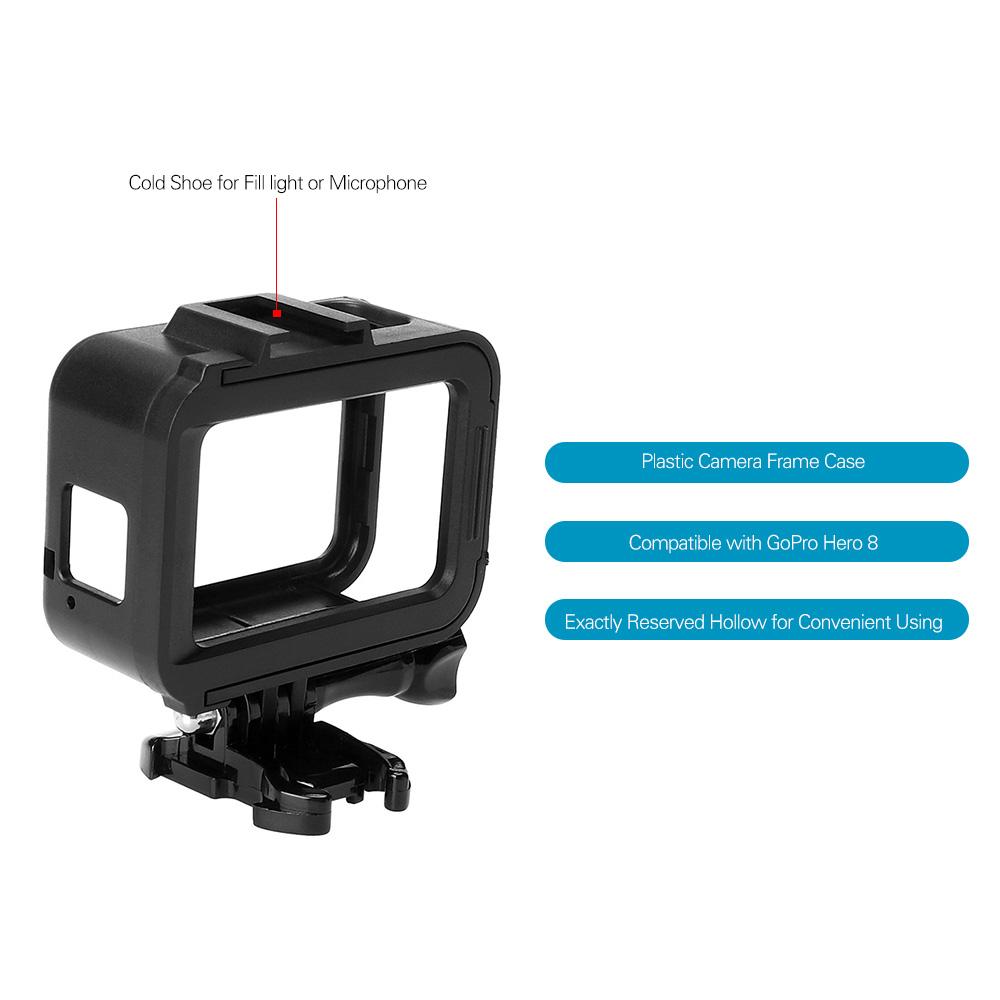 Phụ kiện gắn khung vỏ bảo vệ cho GoPro Hero 8 Black với ổ cắm và vít có thể di chuyển nhanh