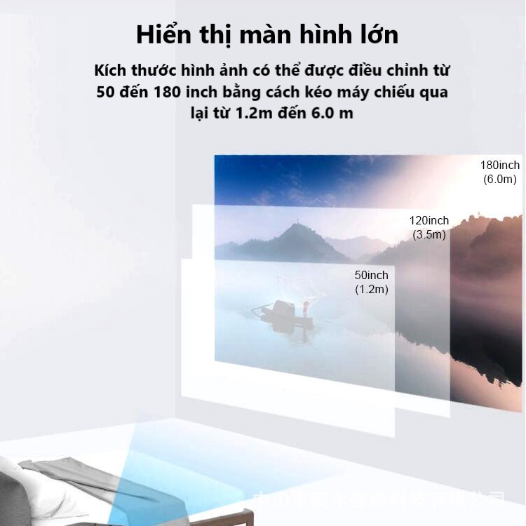 Máy Chiếu Mini Android LED Y9 CP350 Smart Projector