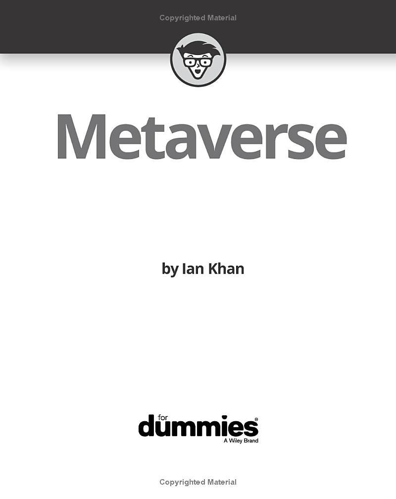 Sách ngoại văn: Metaverse For Dummies