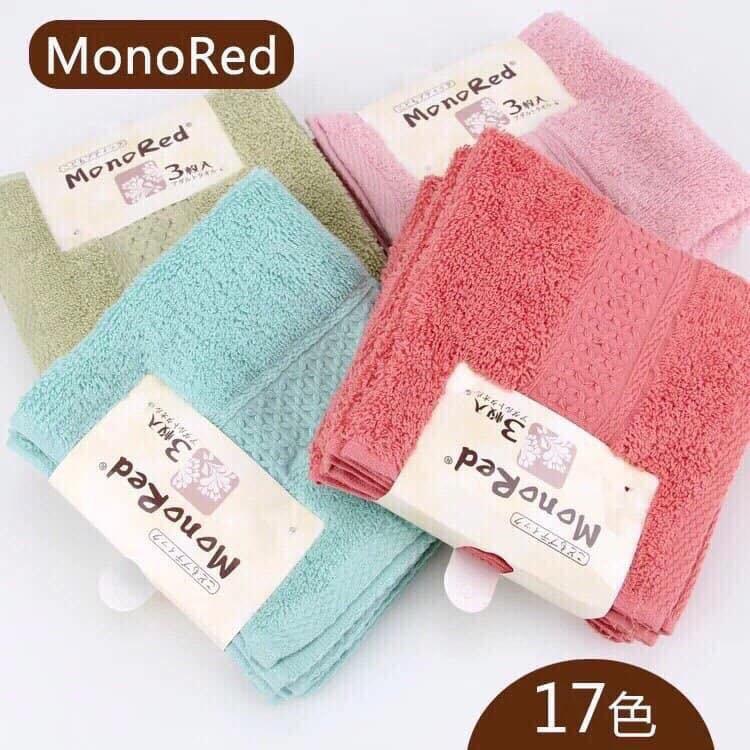 Sét 3 khăn mặt MONORED nhật bản