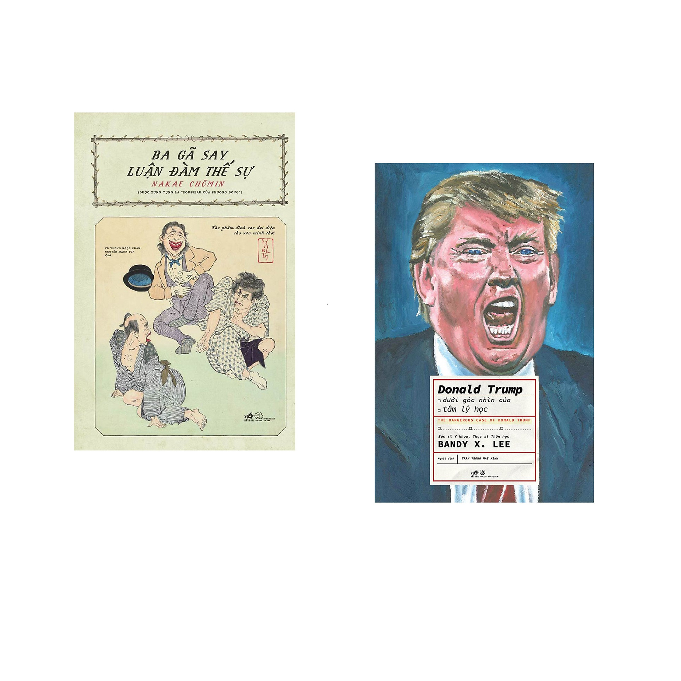 Combo 2 cuốn sách: Ba gã say luận đàm thế sự + Donald Trump dưới góc nhìn của tâm lý học