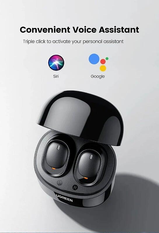 Ugreen UG80311CM338TK Bluetooth 5.0 tai nghe Earphone chuẩn TWS True Wireless âm thanh Stereo - HÀNG CHÍNH HÃNG