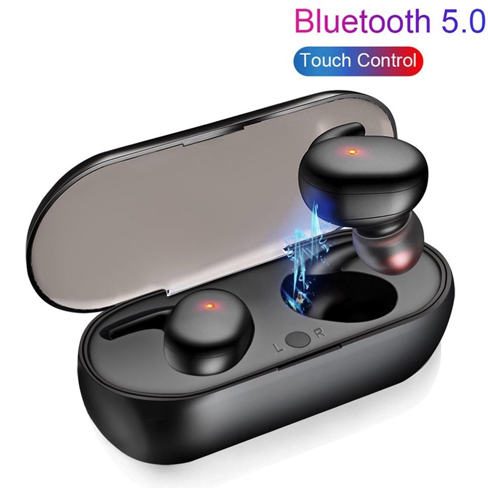 Tai nghe bluetooth Hitoor Hy30 cảm ứng tai nghe không dây thể thao ngoài trời tws 5.0 với ngăn sạc- HÀNG NHẬP KHẨU