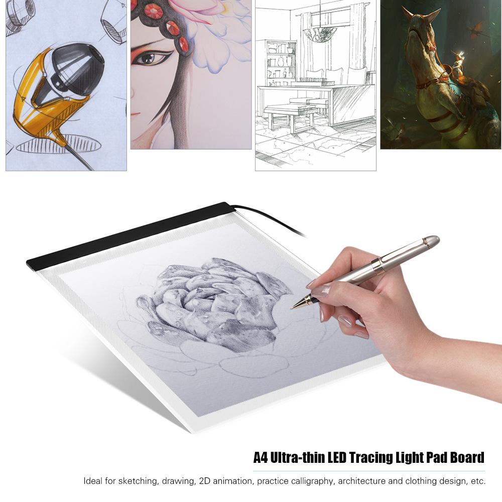 Hộp đèn LED siêu mỏng A4 ánh sáng hỗ trợ USB với Dimmer 3 mức độ sáng có thể điều chỉnh