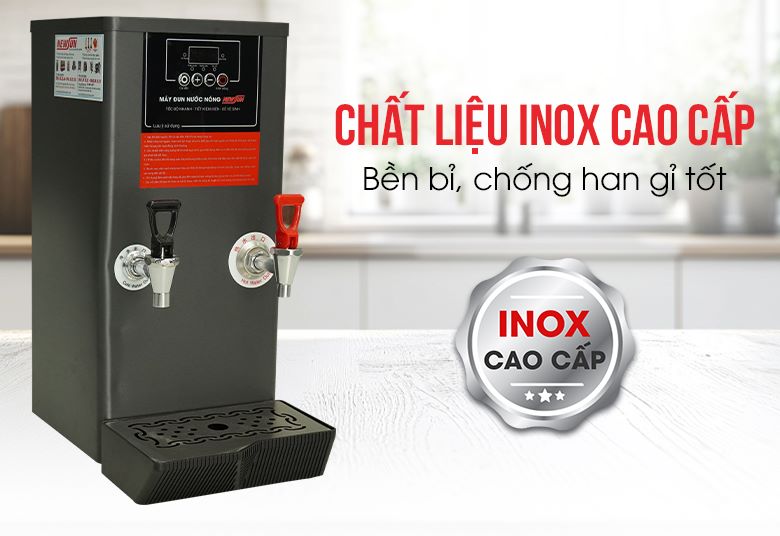Máy đun nước nóng 25 lít/giờ SW-2 kèm lọc nước (bạc silver/đen titan) NEWSUN - Hàng chính hãng