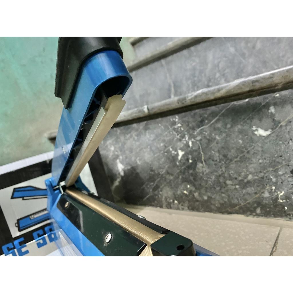 Máy hàn miệng túi nilon túi zip dập tay PFS 200 300 400 để bảo quản thực phẩm, bọc sản phẩm bán hàng, cắt màng co