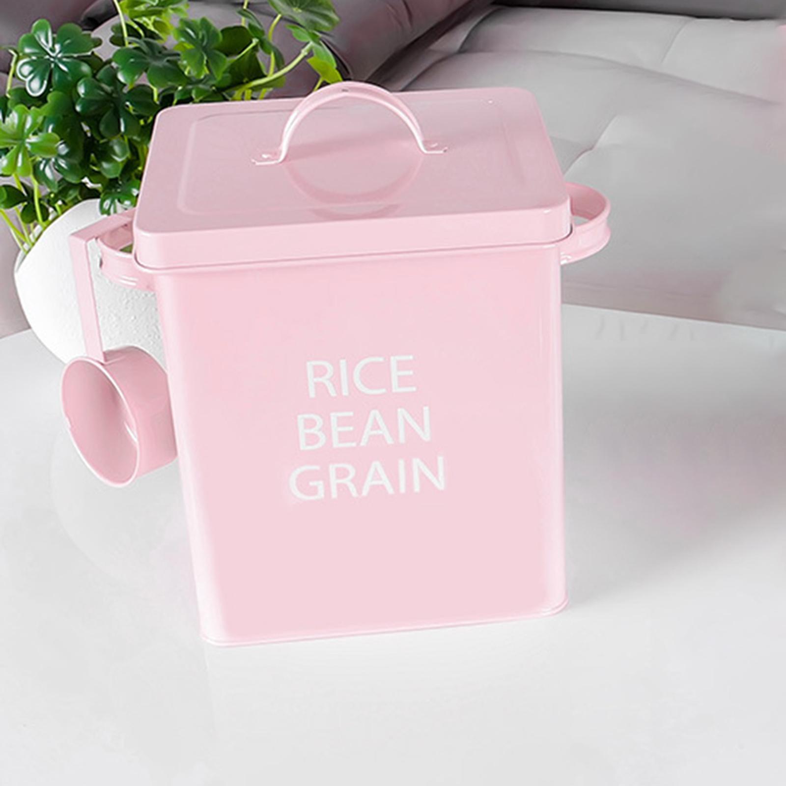 Food Storage Bucket Multifunction Laundry Powder Container for Cat Food Dog Food Canister