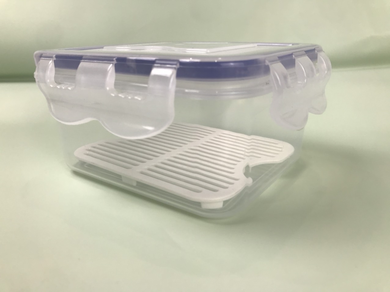 [TẶNG KHAY RÁO NƯỚC] Bộ 2 Hộp Đựng Thực Phẩm VIETSON 600ml Nắp Khóa 4 Cạnh Kín Hơi