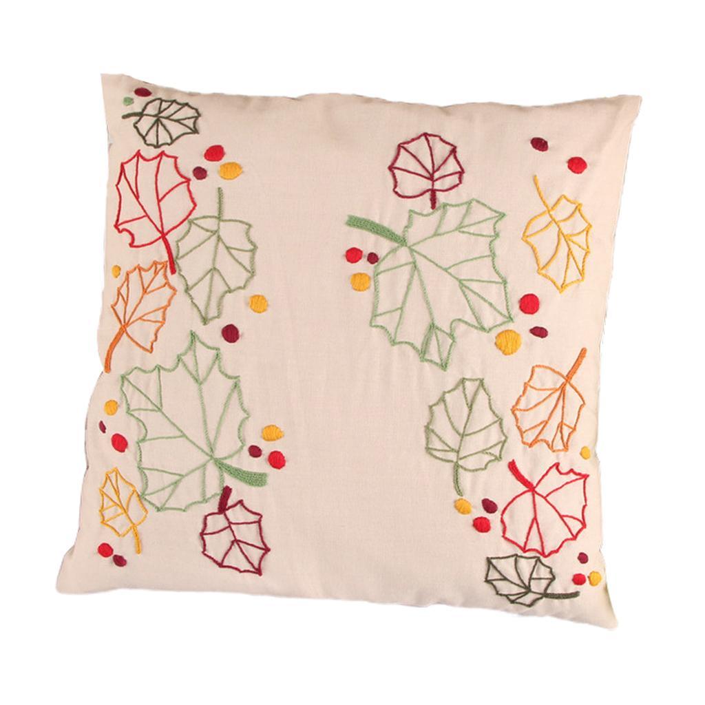 DIY Embroidery Kit Pillow Case Handmade For Beginners