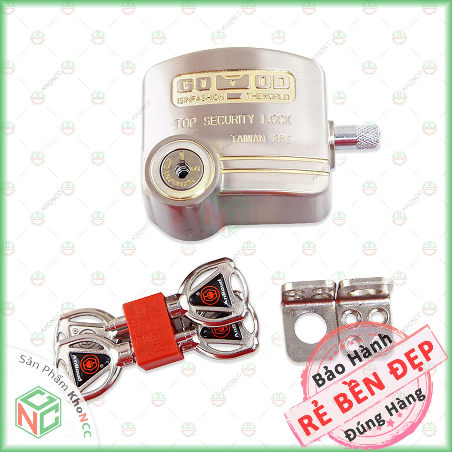 [Loại Tốt] Ổ Khóa Cùm Chụp Chống Cắt KhoNCC Hàng Chính Hãng, Chống Nạy Bảo Vệ Nhà - Văn Phòng - Xưởng Kho Của Bạn - KPD-7826-KhoaPLCN - Ổ Khóa Chụp