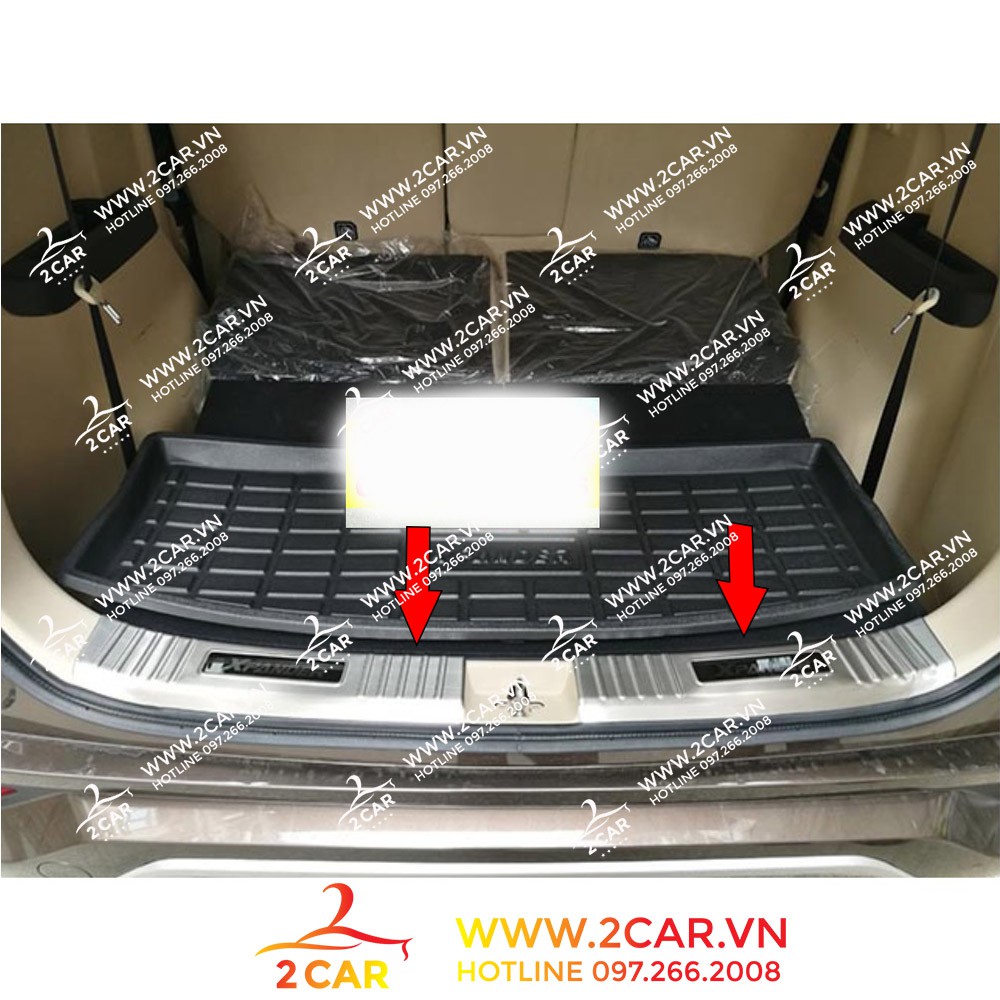 Ốp chống trầy cốp trong, ngoài xe Mitsubushi Xpander 2018- 2019 - 2020- 2021- 2022- 2023 chất liệu inox cao cấp