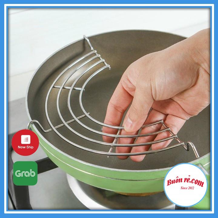 Vỉ gác chảo chiên, rán dầu mỡ bằng inox tiện dụng, hữu ích – Buôn rẻ 00438