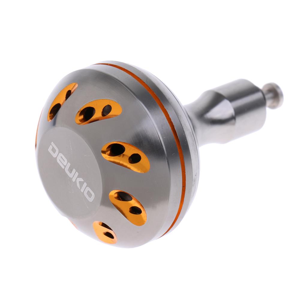 Spinning Fishing Reel Handle Power Knob Replacement Handle Grip Gray Gold