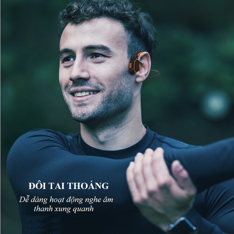 Tai nghe dẫn xương dành cho những người bơi lội Openear wave - Công nghệ truyền xương đặc biệt, không gây đau tai )
