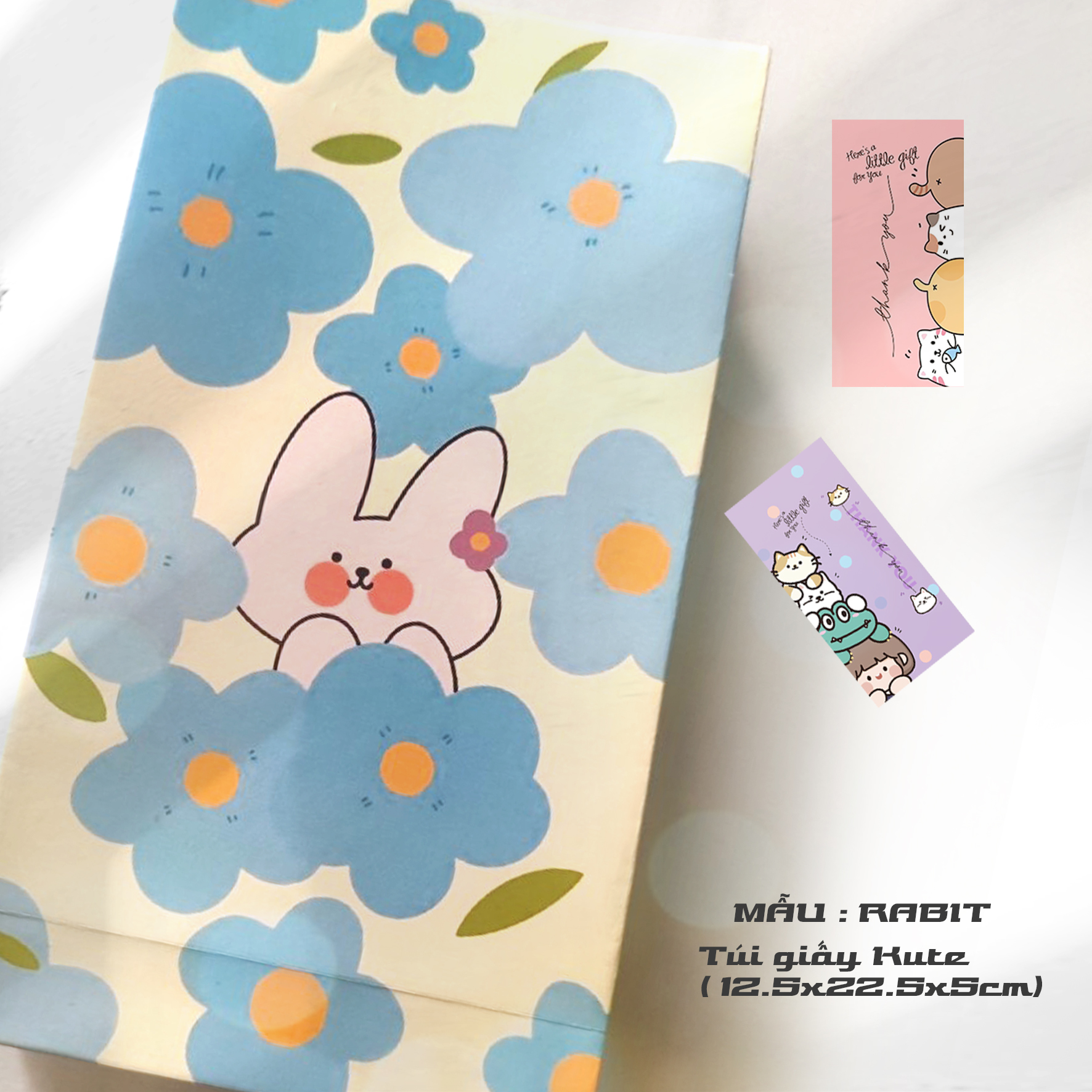 Set 6 Túi giấy 12,5x22,5x5cm - Túi quà dễ thương cute [Tặng kèm sticker